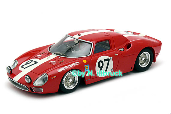 RCR18 Racer Ferrari 250LM Scuderia Filipinetti - 24h Le Mans 1967 #27 - Poerry - Boller