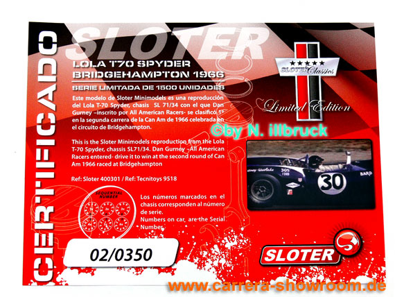 400301 Sloter Lola T70 Spyder Bridgehampton 1966